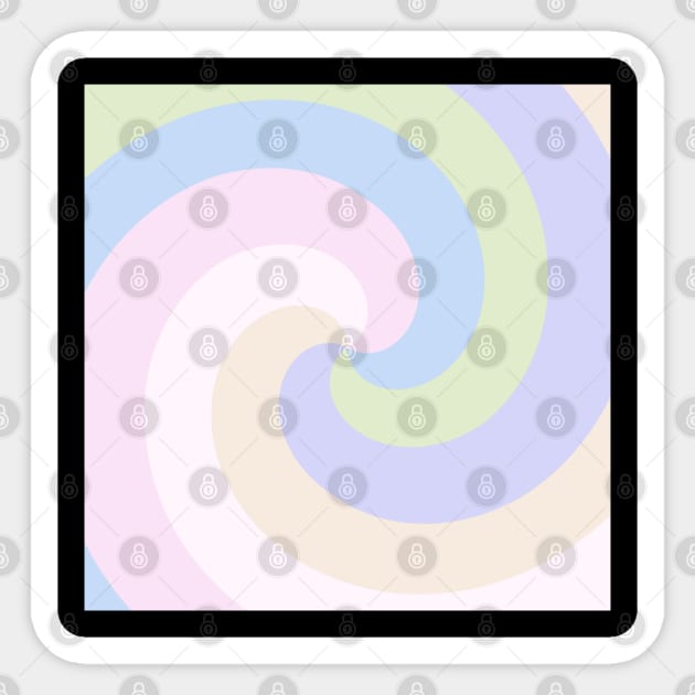 Circle of Soft Pastel Colors Sticker by Peaceful Space AS